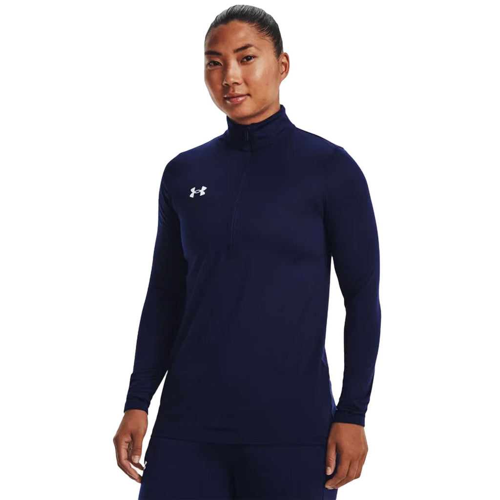 48-Hour Under Armour Women's Midnight Navy Team Tech 1/2 Zip