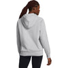 Under Armour Women's Mod Grey/White Rival Fleece Hoodie