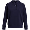 Under Armour Women's Midnight Navy/White Rival Fleece Hoodie