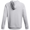 Under Armour Men's Mod Grey/White Rival Fleece Hoodie