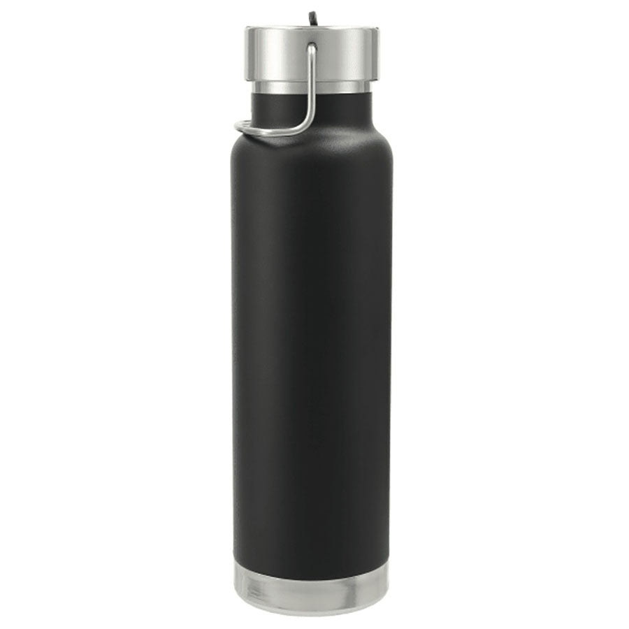 48-Hour Leed's Black Thor Copper Vacuum Insulated Bottle 25oz Straw Lid