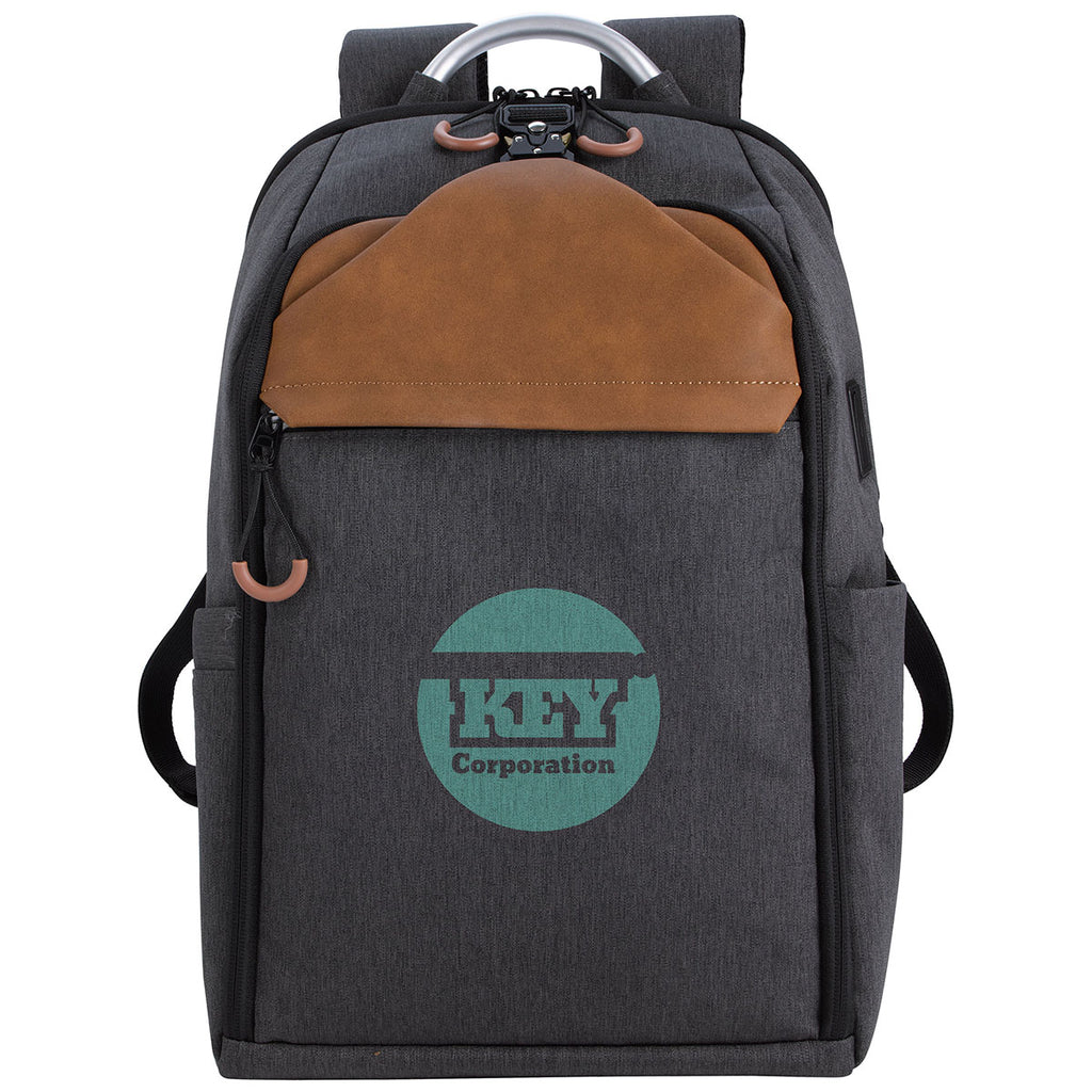 SCX Design Charcoal Computer Backpack with USB Port