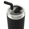 Leed's Black Marka Copper Vac Tumbler w/ SS Straw 20 oz