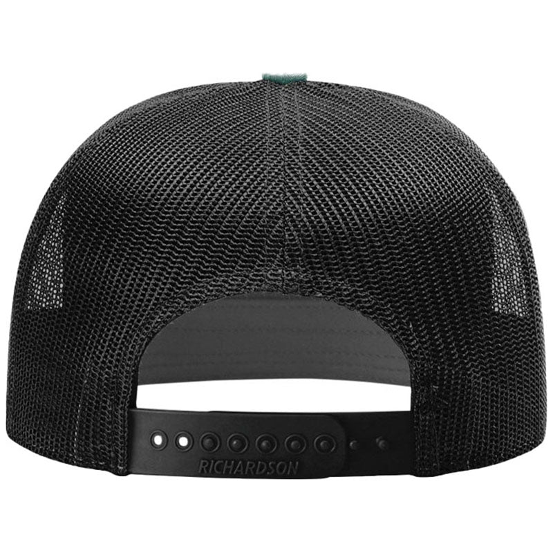 Richardson Dark Green/Black 7-Panel Trucker