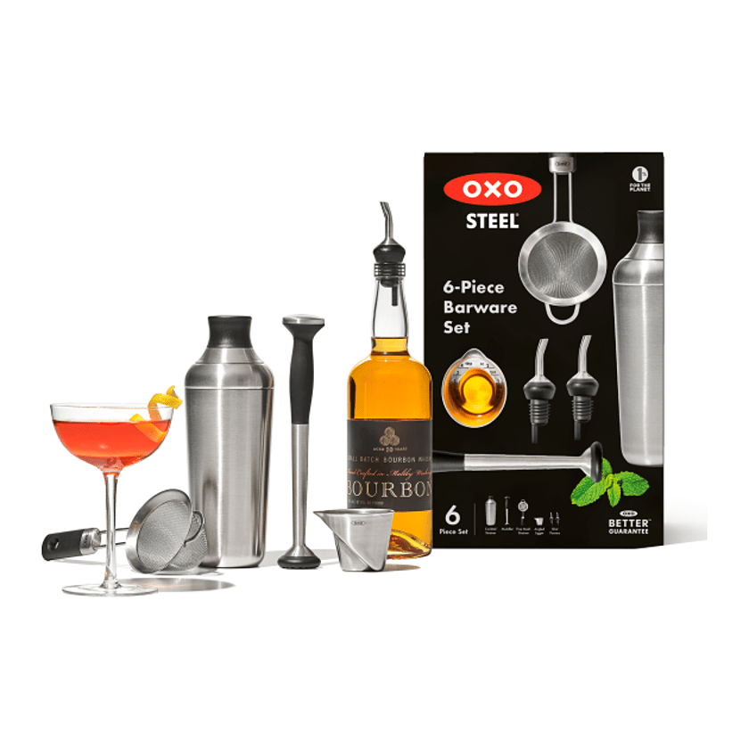 OXO Steel 6-piece Barware Set