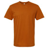 American Apparel Unisex Rust Fine Jersey Short-Sleeve T-Shirt