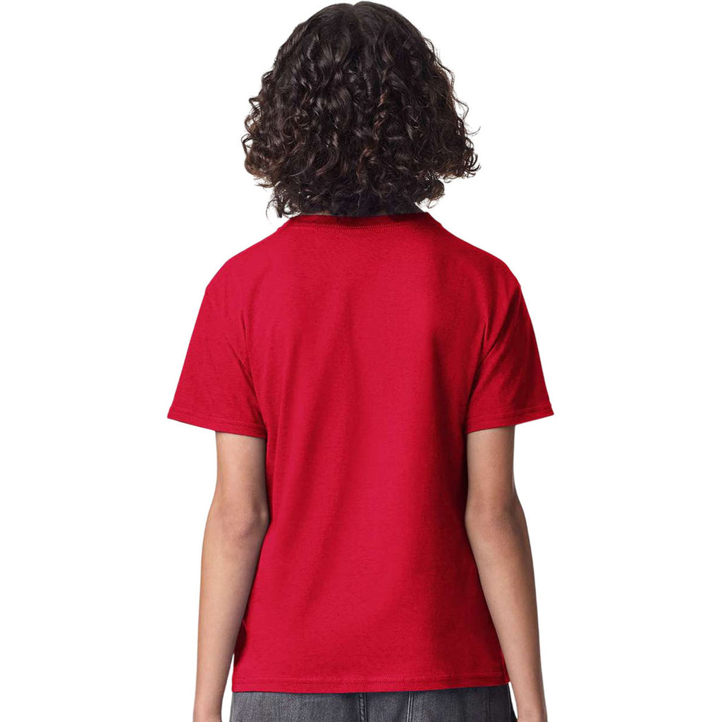 American Apparel Youth Red Fine Jersey Tee