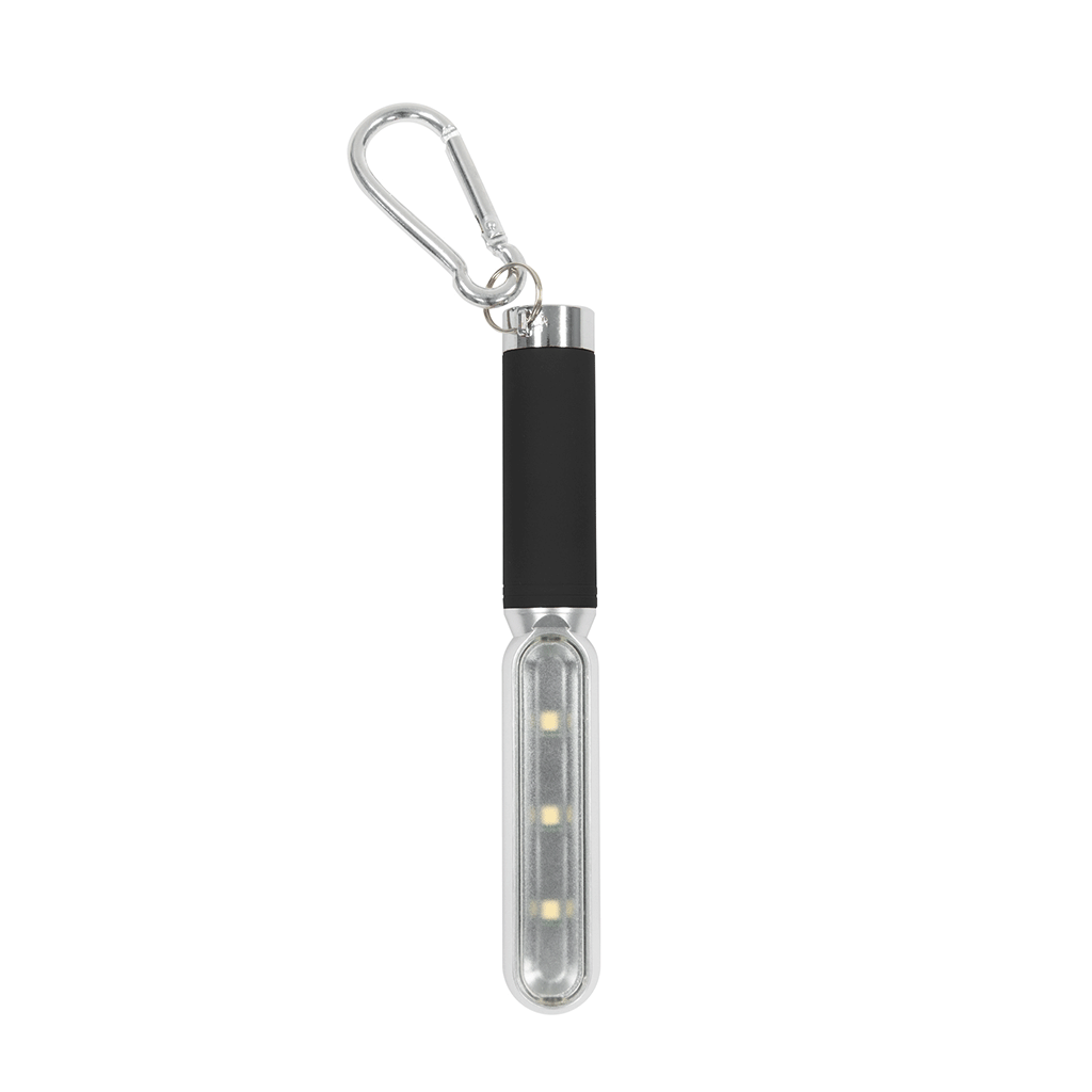 Hit Black COB Safety Light With Carabiner