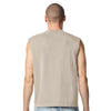 American Apparel Unisex Faded Bone Heavyweight Cotton Garment-Dyed Mid-Length Muscle Tee