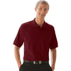 Vantage Men's Deep Maroon Soft-Blend Double-Tuck Pique Polo