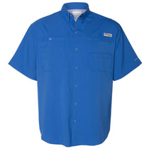 Columbia Men's Vivid Blue PFG Tamiami Short Sleeve Shirt