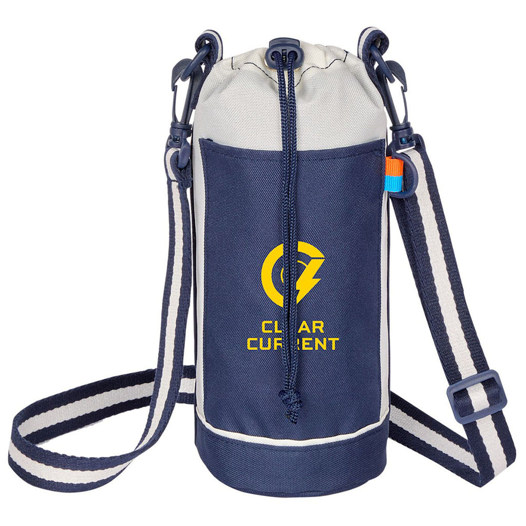 Leed's Navy Retro Sport Recycled Bottle Sling