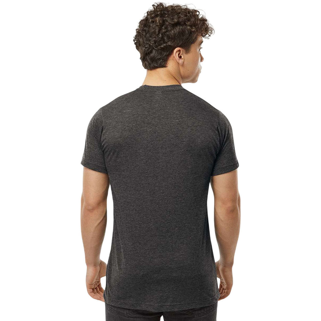 Tultex Unisex Heather Graphite Poly-Rich T-Shirt