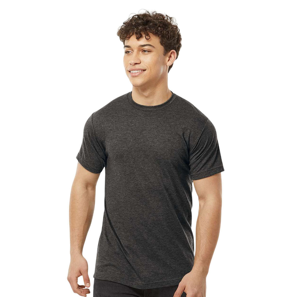 Tultex Unisex Heather Graphite Poly-Rich T-Shirt
