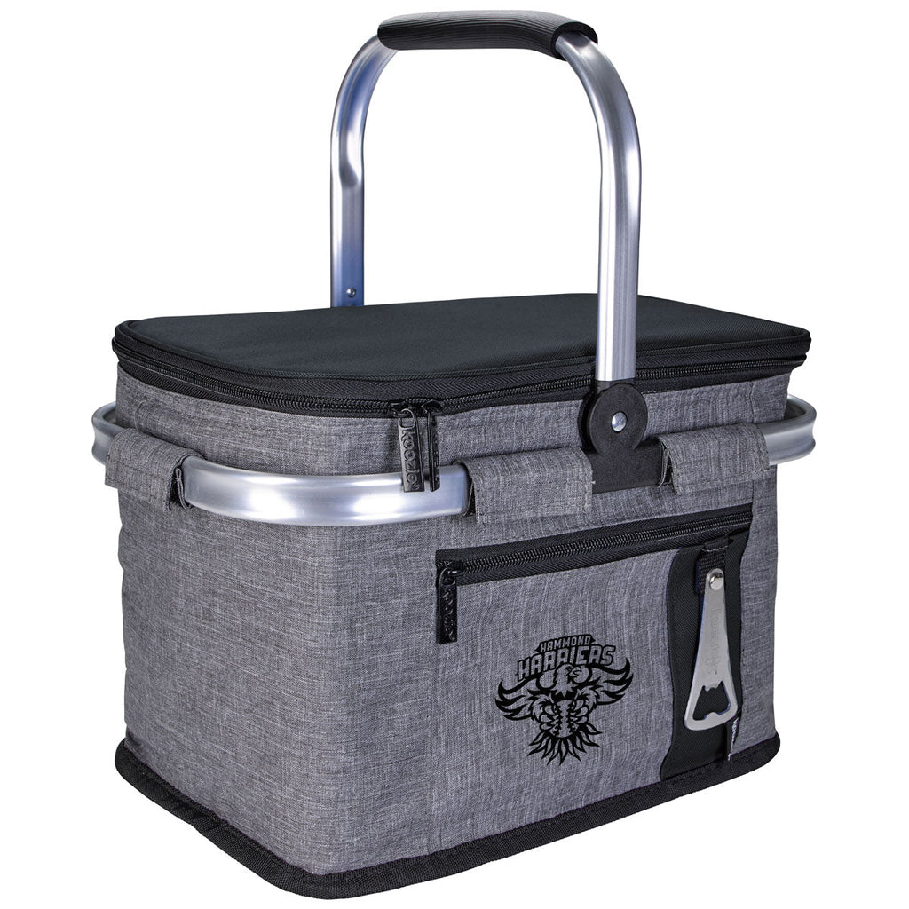 48-Hour Koozie Black Collapsible Picnic Basket