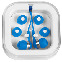 Hit White with Blue Earbuds In Case