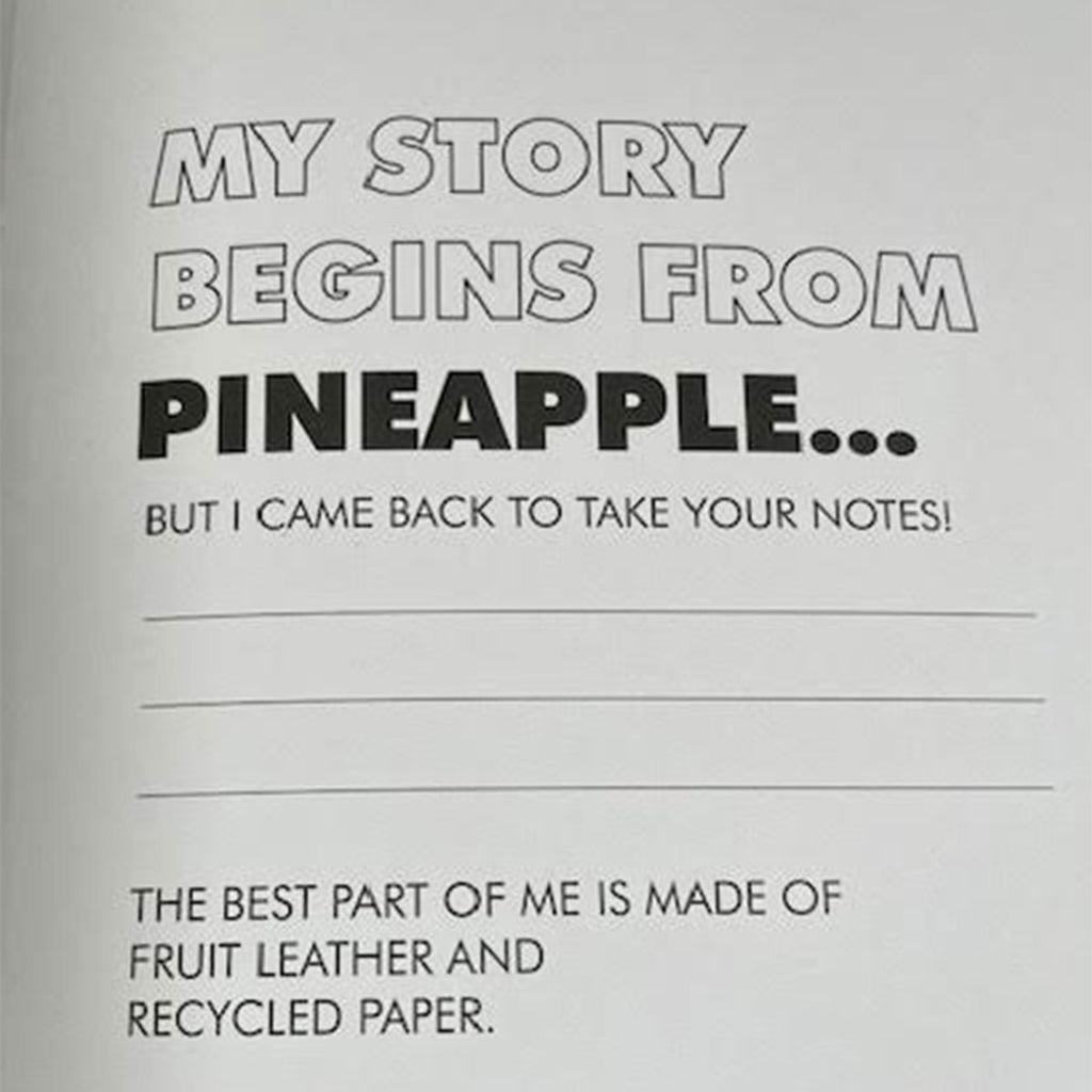 JournalBooks Tan Mix Pineapple Leather Bound Notebook