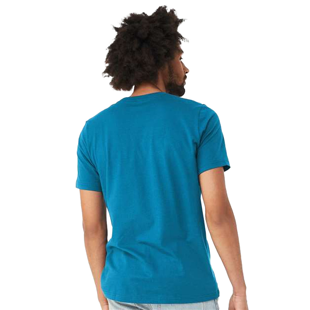 Bella + Canvas Unisex Electric Blue Jersey Short-Sleeve T-Shirt