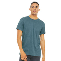 Bella + Canvas Unisex Heather Deep Teal Jersey Short-Sleeve T-Shirt