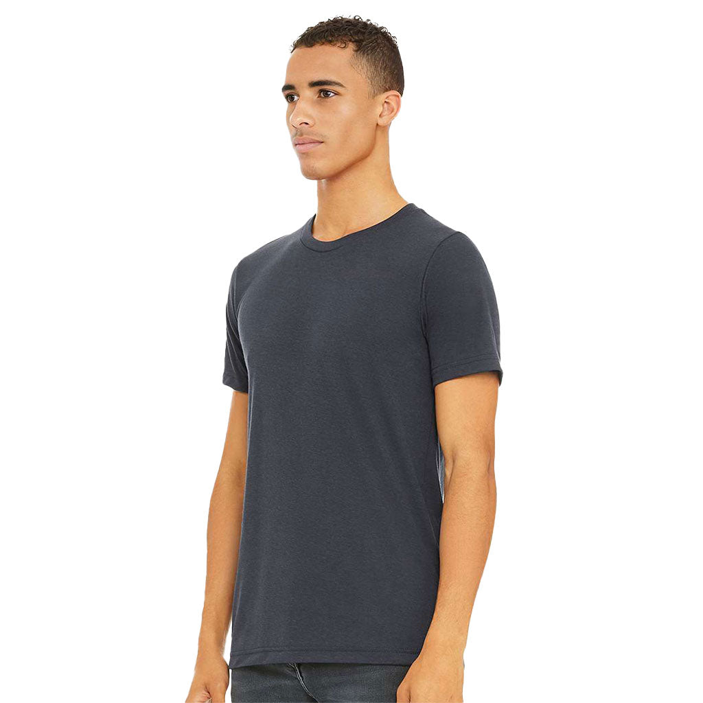 Bella + Canvas Unisex Heather Midnight Navy Jersey Short-Sleeve T-Shirt