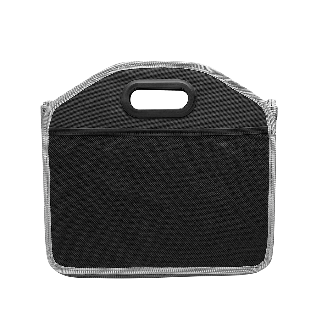 Hit Black with Grey Trunk Organizer with Cooler Bag