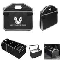 Hit Black with Grey Trunk Organizer with Cooler Bag