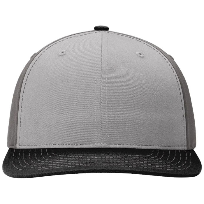 Richardson Grey/Charcoal/Black Solid Twill Trucker