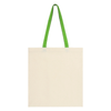 Hit Natural/Light Green Penny Wise Cotton Tote Bag