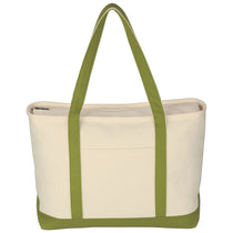 Hit Natural/Lime Green Large Starboard Cotton Canvas Tote Bag