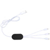 Good Value Black DualLink Charging Cable 2A with USB Hub