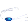 Good Value Blue DualLink Charging Cable 2A with USB Hub