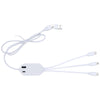 Good Value White DualLink Charging Cable 2A with USB Hub