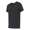 Bella + Canvas Unisex Solid Black Triblend Short-Sleeve V-Neck T-Shirt