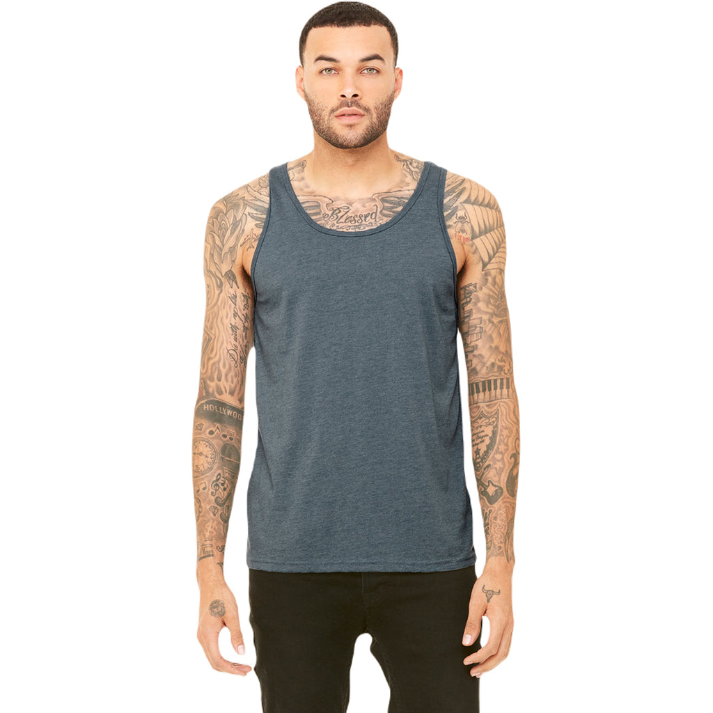 Bella + Canvas Unisex Heather Slate Heather CVC Tank