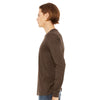 Bella + Canvas Men's Heather Brown Jersey Long-Sleeve T-Shirt