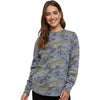 LAT Women's Vintage Camo Weekend Fleece Crewneck Sweatshirt