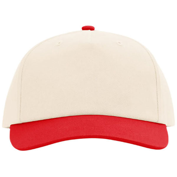 Richardson Cream/Cream/Red 5-Panel Relaxed Gramps