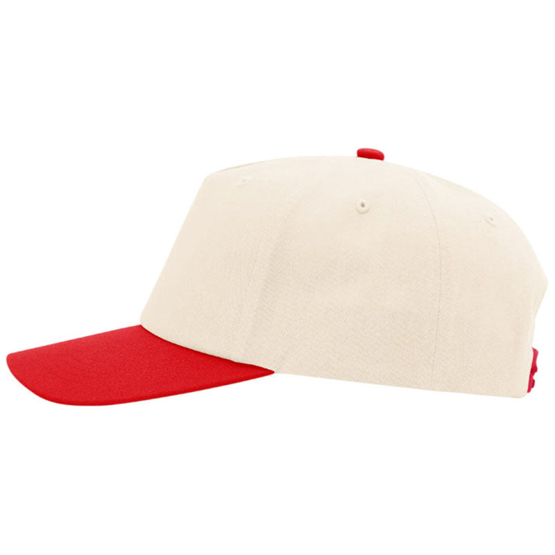 Richardson Cream/Cream/Red 5-Panel Relaxed Gramps