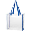 Hit Clear with Royal Blue Trim Clear Tote Bag