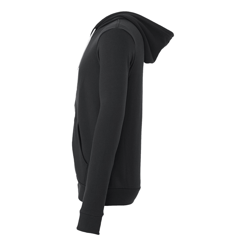 Bella + Canvas Unisex Dark Grey Sponge Fleece Full-Zip Hoodie