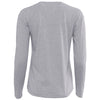 Next Level Apparel Women's Heather Grey Relaxed Long Sleeve T-Shirt