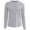 Next Level Apparel Women's Heather Grey Relaxed Long Sleeve T-Shirt