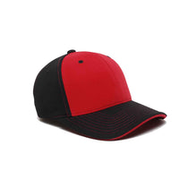 Pacific Headwear Black/Cardinal Universal M2 Contrast Performance Cap