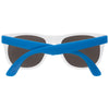 Hit White/Blue Rubberized Sunglasses