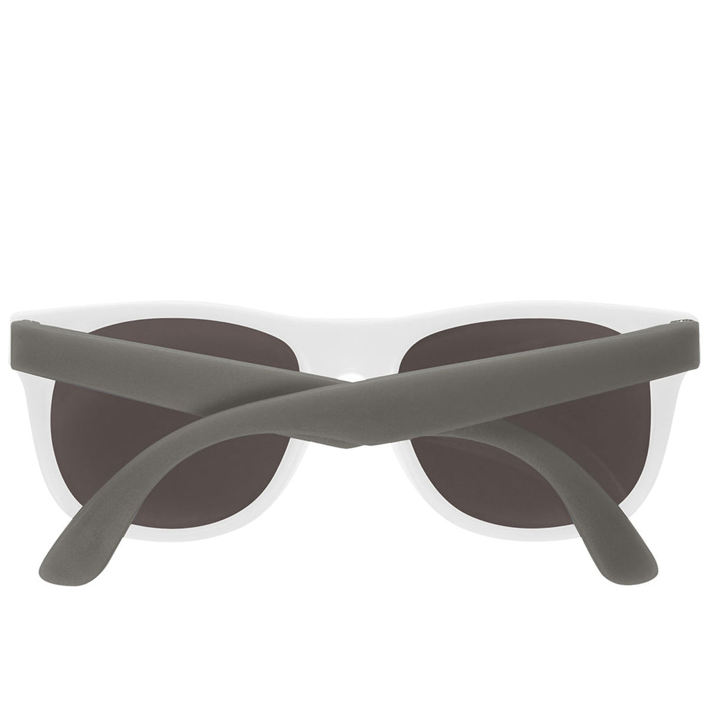 Hit White/Grey Rubberized Sunglasses