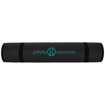 48-Hour BIC Black Yoga Mat with Shoulder Strap