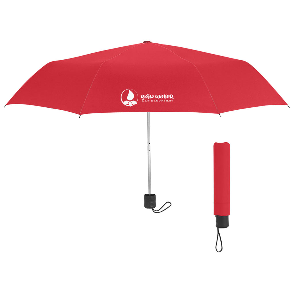 Hit Red 42" Arc Budget Telescopic Umbrella