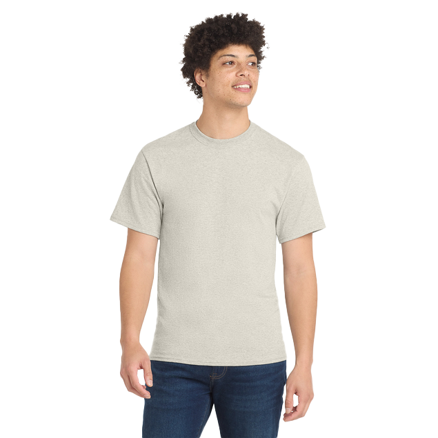 Port & Company Men's Oatmeal Heather Core Blend Tee