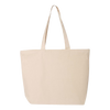 Q-Tees Natural 25L Zippered Tote