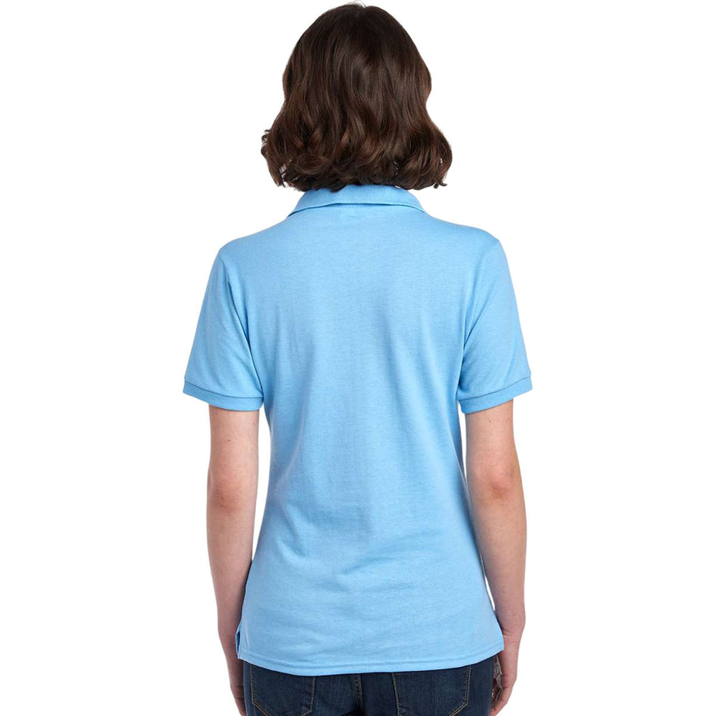 Jerzees Women's Light Blue Dri-Power Polo